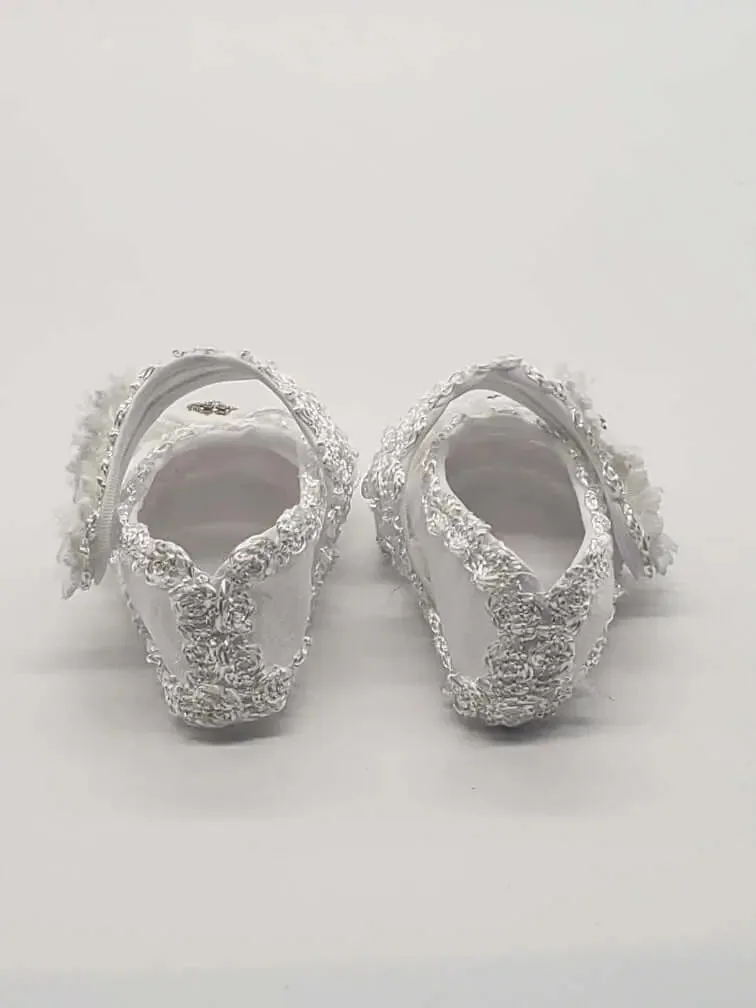 047 - Baptism Shoes - White