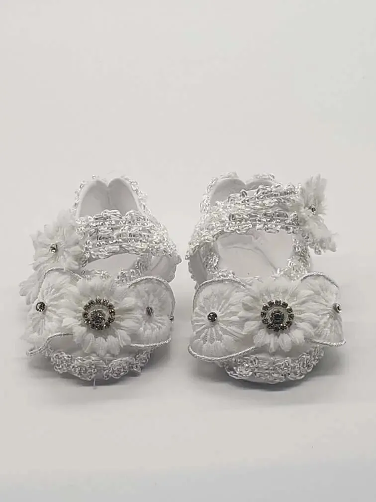 047 - Baptism Shoes - White