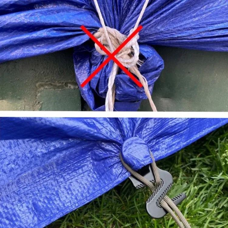 2pcs /Pack Tarp Grip Outdoor Camping Tent Hook And Loop Car Cover Pool Awning Fasteners