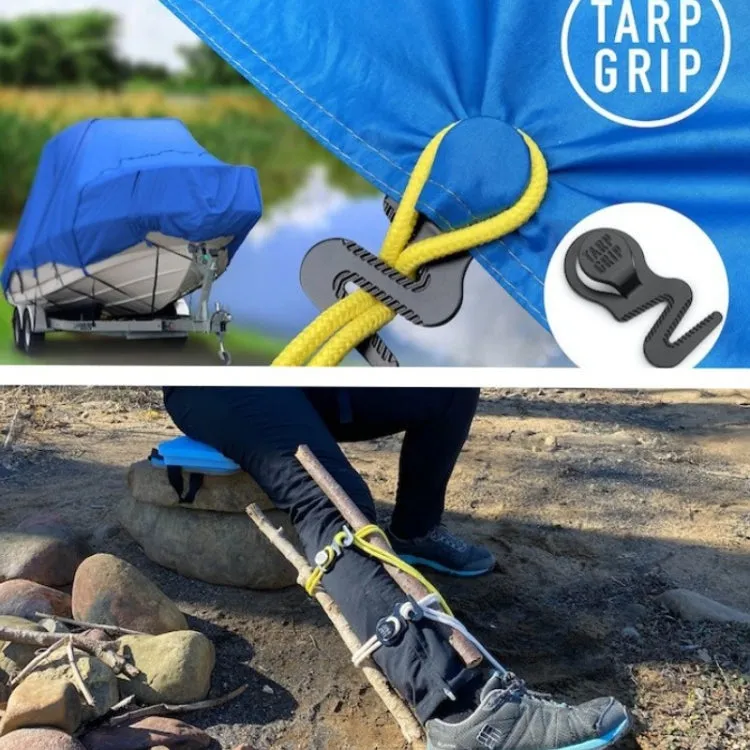2pcs /Pack Tarp Grip Outdoor Camping Tent Hook And Loop Car Cover Pool Awning Fasteners