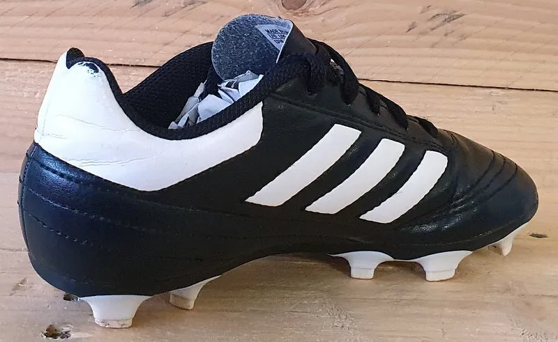 Adidas Goletto VI Leather Kids Trainers UK13K/US13.5K/EU31.5 AQ4285 Black/White