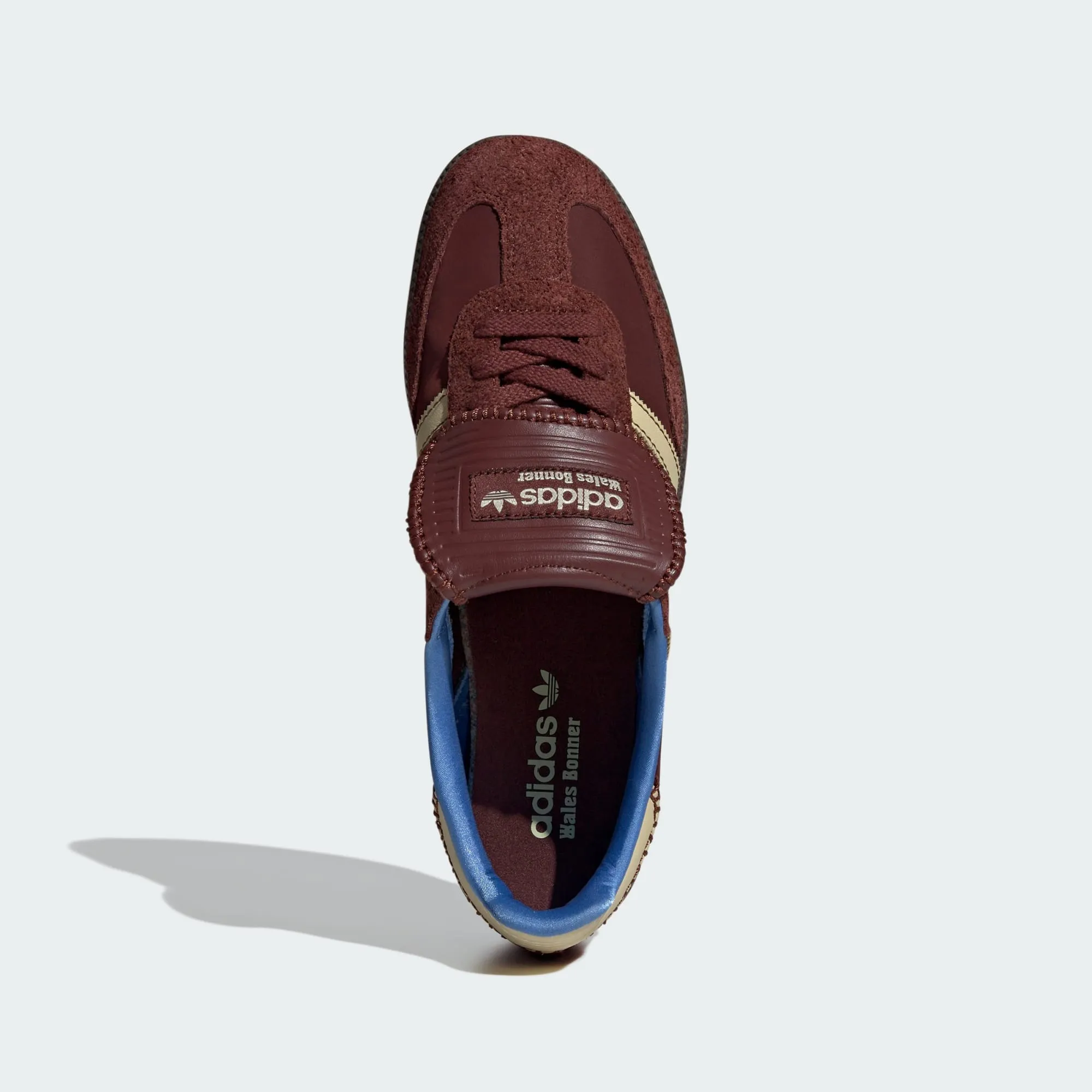adidas Originals x Wales Bonner Samba Nylon Low Trainers Fox Brown / Sandy Beige / Lucky Blue