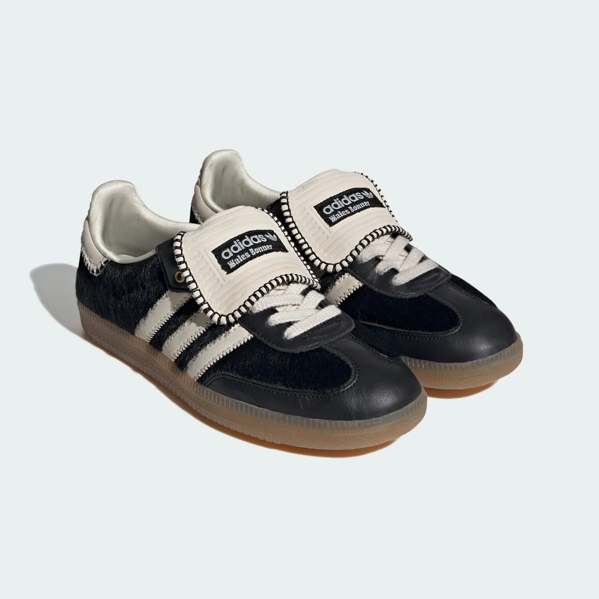 adidas Originals x Wales Bonner Samba Pony Tonal Low Trainers Core Black / Cream White