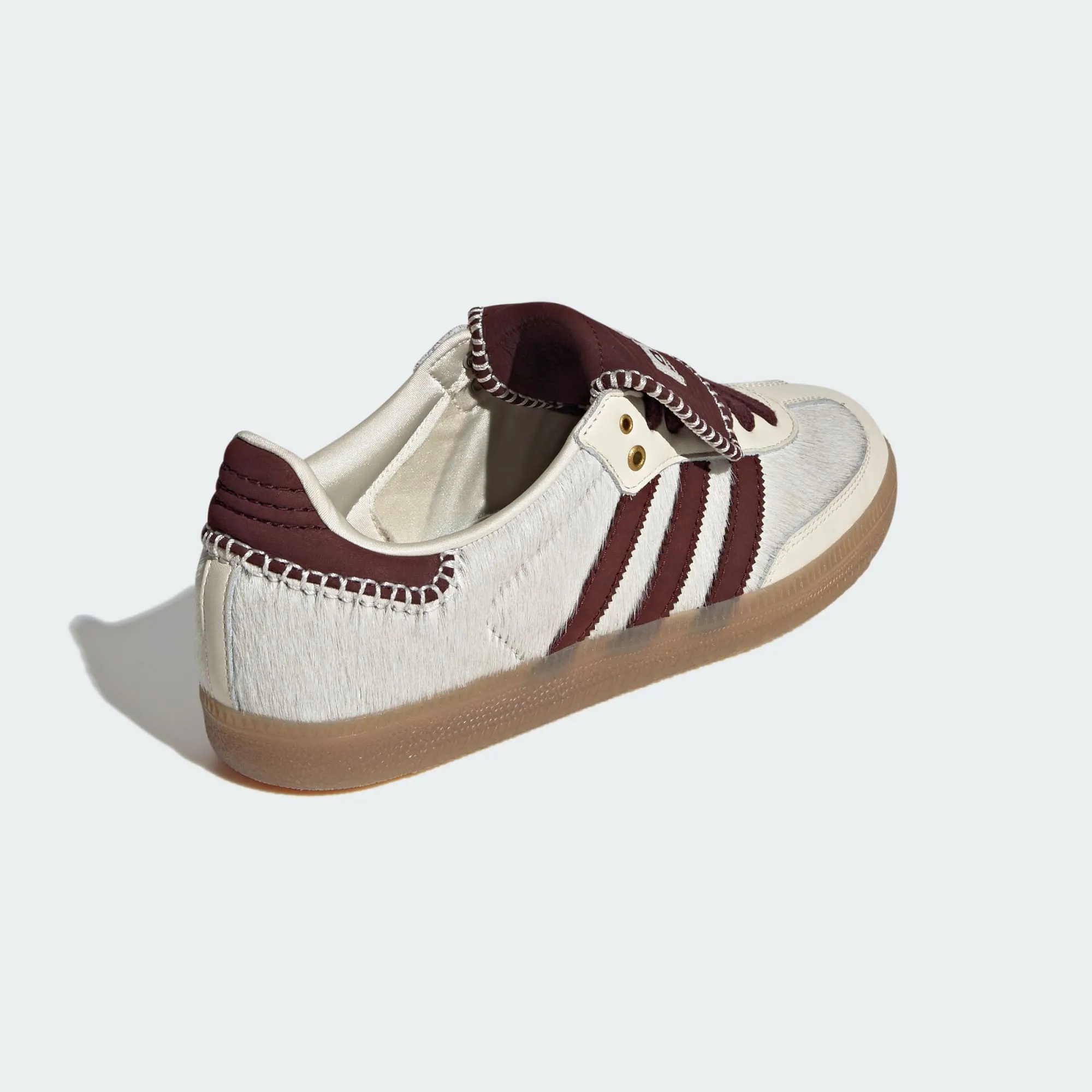 adidas Originals x Wales Bonner Samba Pony Tonal Low Trainers Cream White / Mystery Brown