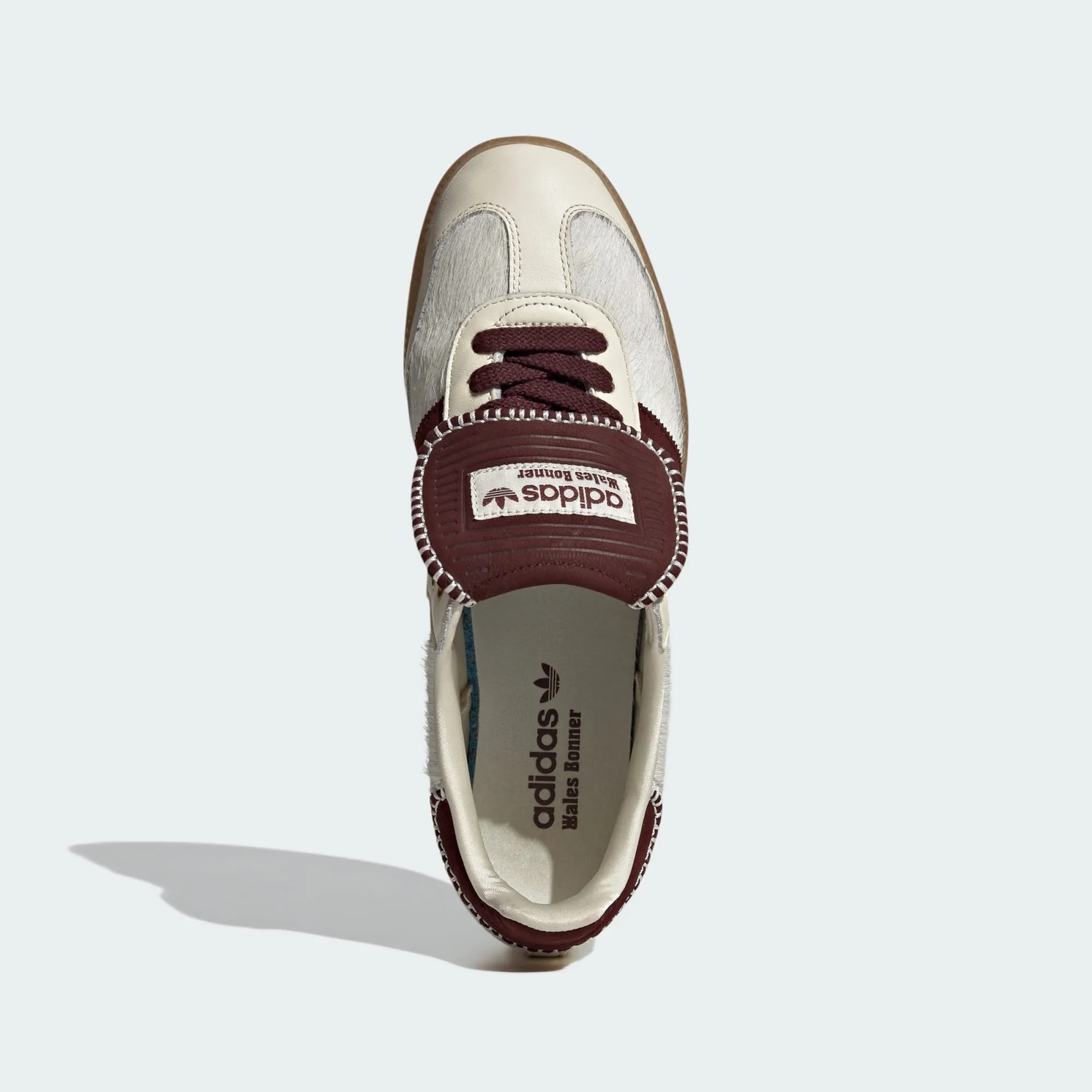 adidas Originals x Wales Bonner Samba Pony Tonal Low Trainers Cream White / Mystery Brown