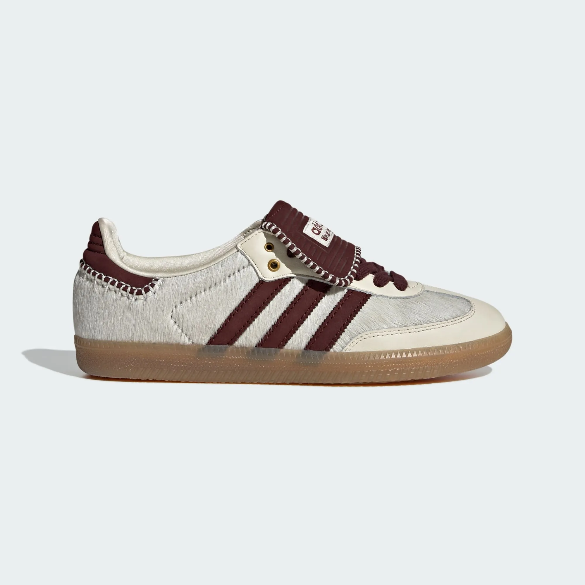 adidas Originals x Wales Bonner Samba Pony Tonal Low Trainers Cream White / Mystery Brown