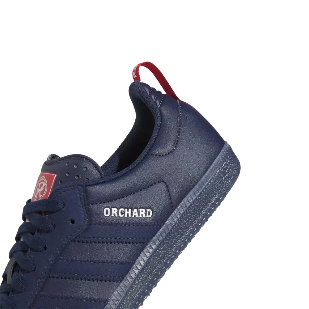 adidas SKATEBOARDING ORCHARD X NEW ENGLAND REVOLUTION SAMBA ADV SHOES // NIGHT INDIGO/NIGHT INDIGO/SILVER METALLIC