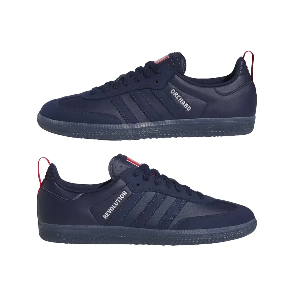 adidas SKATEBOARDING ORCHARD X NEW ENGLAND REVOLUTION SAMBA ADV SHOES // NIGHT INDIGO/NIGHT INDIGO/SILVER METALLIC