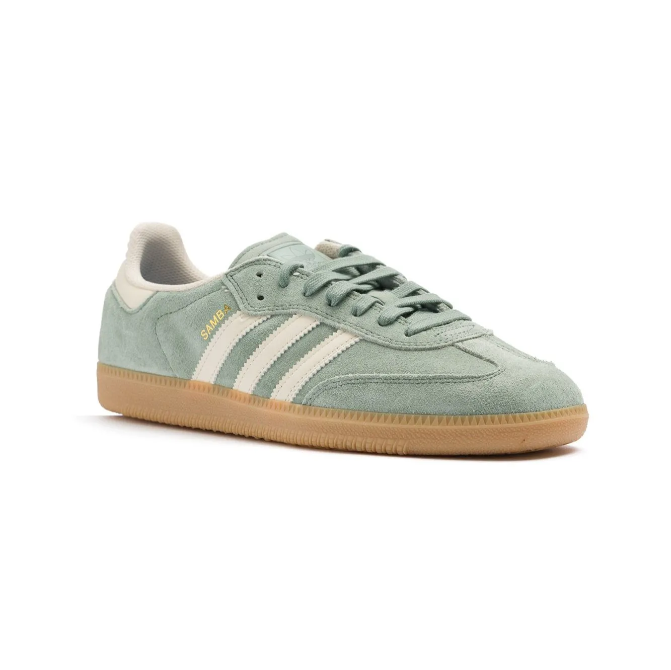 Adidas Skateboarding Samba ADV Men's Skate Shoe - Silver Green/White/Metallic Gold