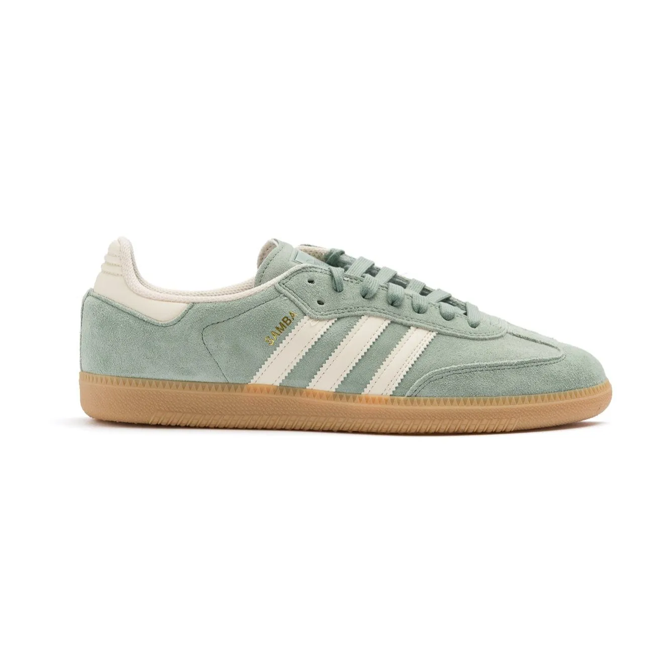 Adidas Skateboarding Samba ADV Men's Skate Shoe - Silver Green/White/Metallic Gold
