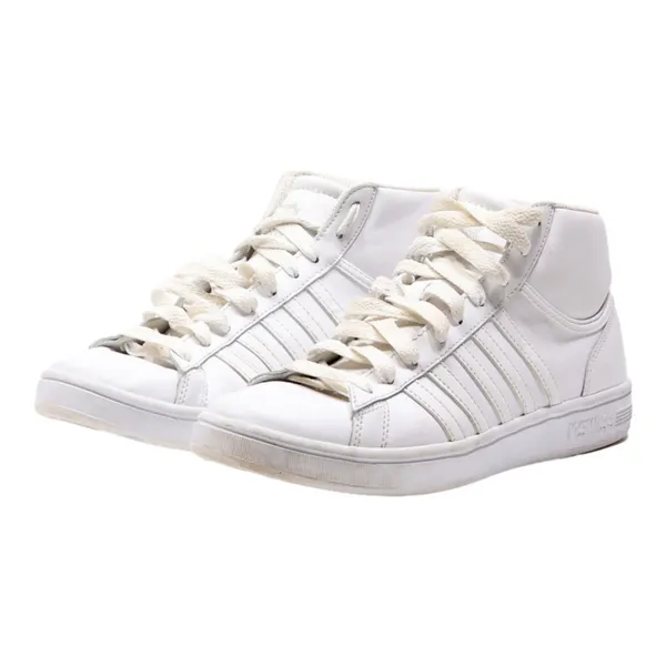 ADIDAS Sneaker Trainers White Leather Mens UK 8