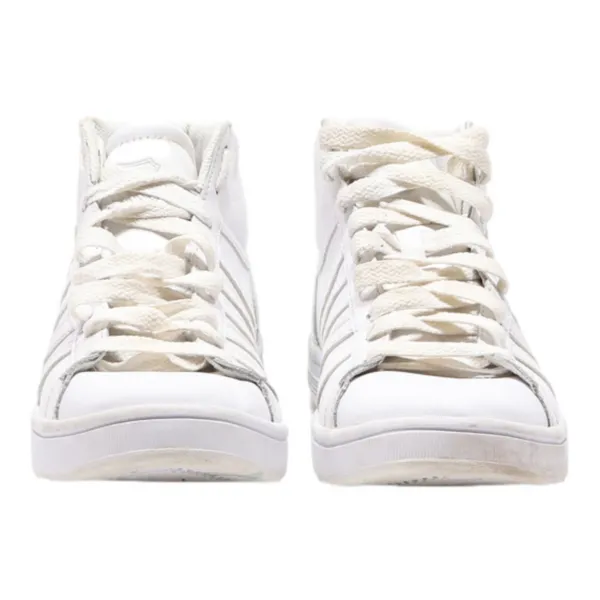 ADIDAS Sneaker Trainers White Leather Mens UK 8