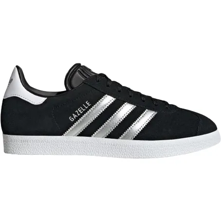 Adidas Women's Gazelle Shoes -  Core Black / Silver Metallic
