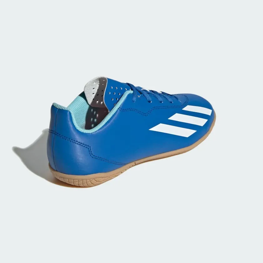 adidas X CRAZYFAST.4 Indoor Soccer Shoes | Bright Royal-Cloud White | Kid's Unisex