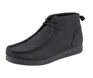 Amali Jason Hi Men’s Vegan Suede High Top Sneakers Black