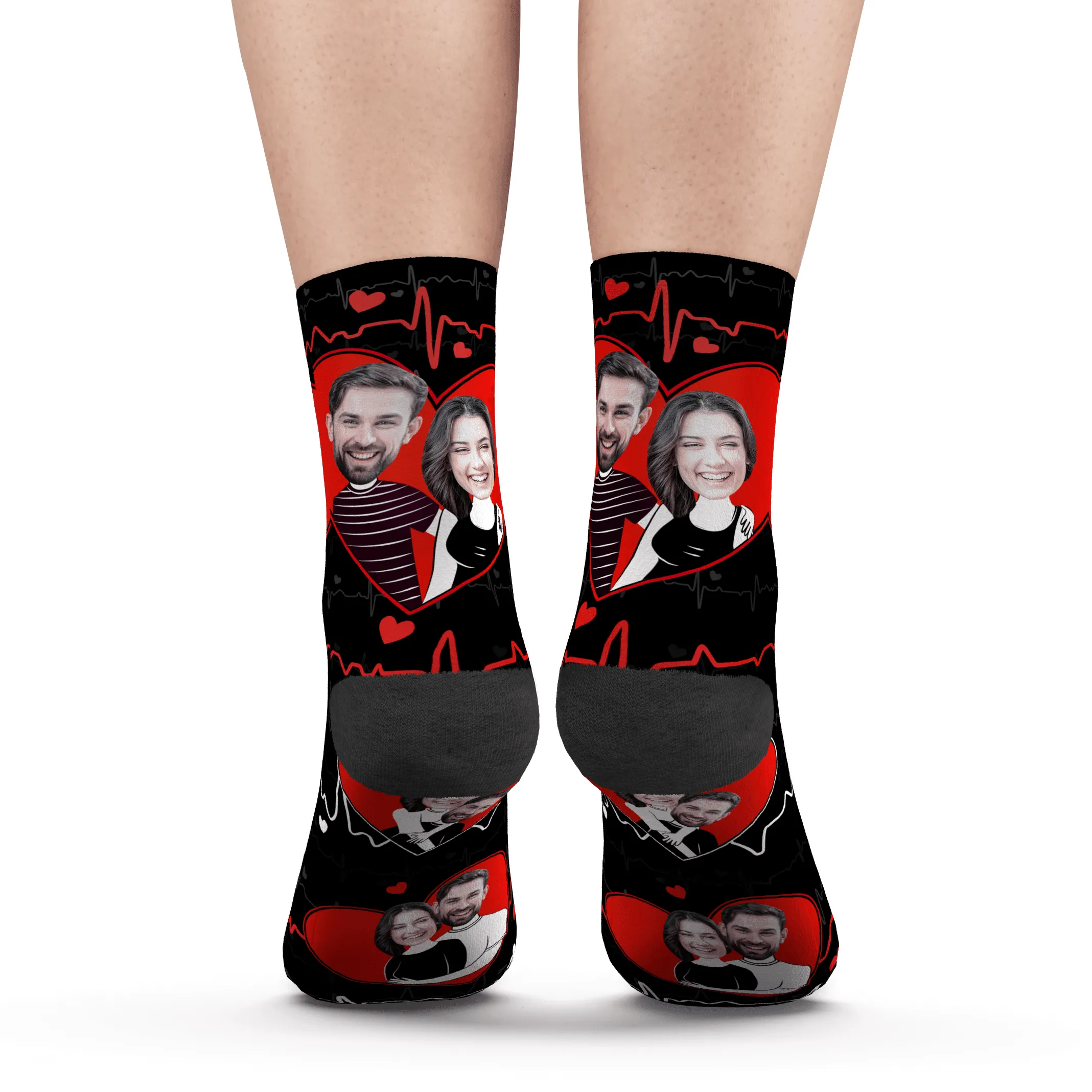 Anniversary Gift Personalized Photo Socks Gift For Couple