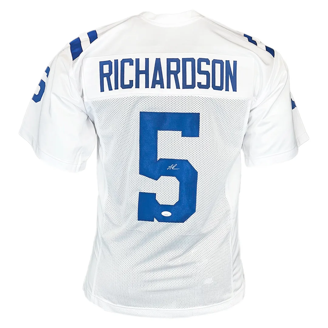 Anthony Richardson Signed Indianapolis White Football Jersey (JSA)