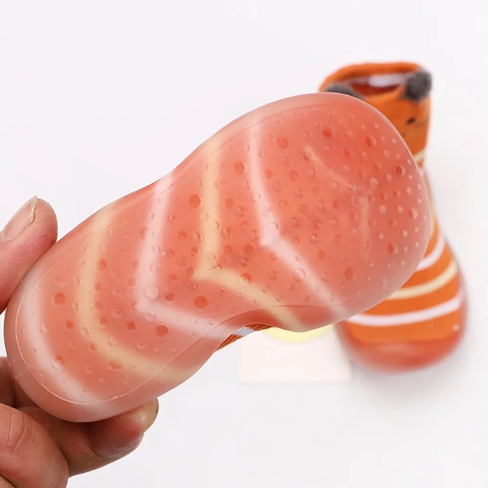 Baby Stripe Cartton Animal Sock Shoes