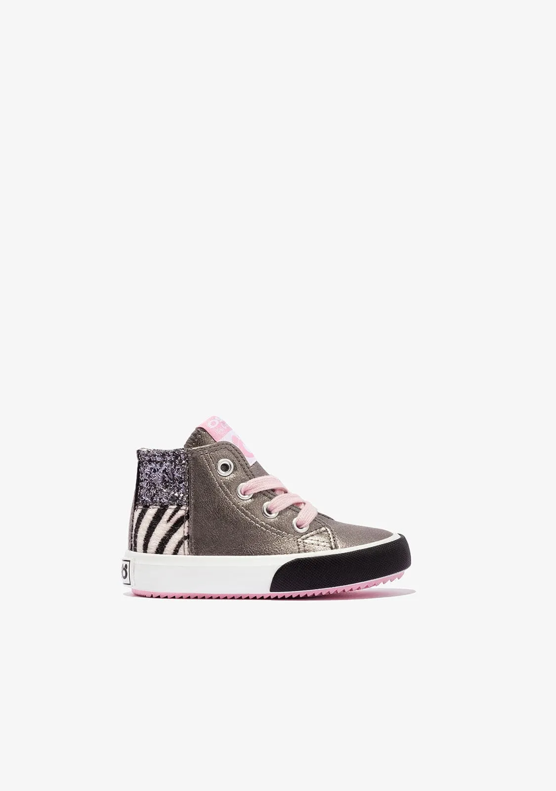 Baby's Multicolour Patchwork Hi-Top Sneakers