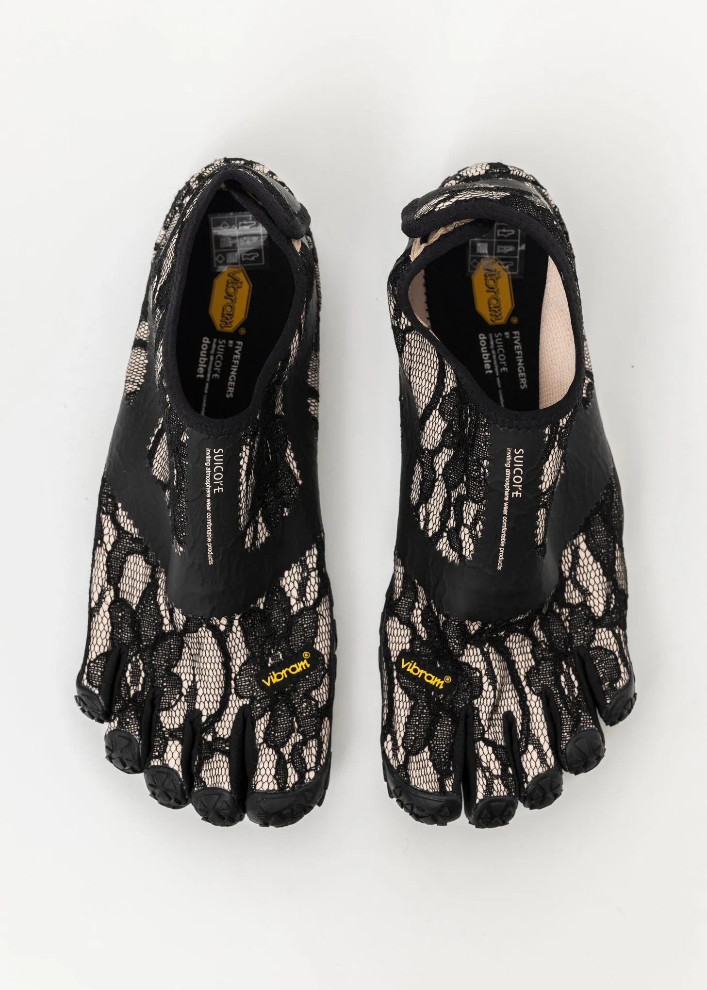 BEIGE LACE FIVE FINGERS