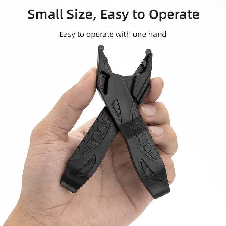 Bicycle Mini Portable Tire Rod Multi-Function Repair Car Tire Repair Tool Detachable Dual-Purpose Tool(Black)