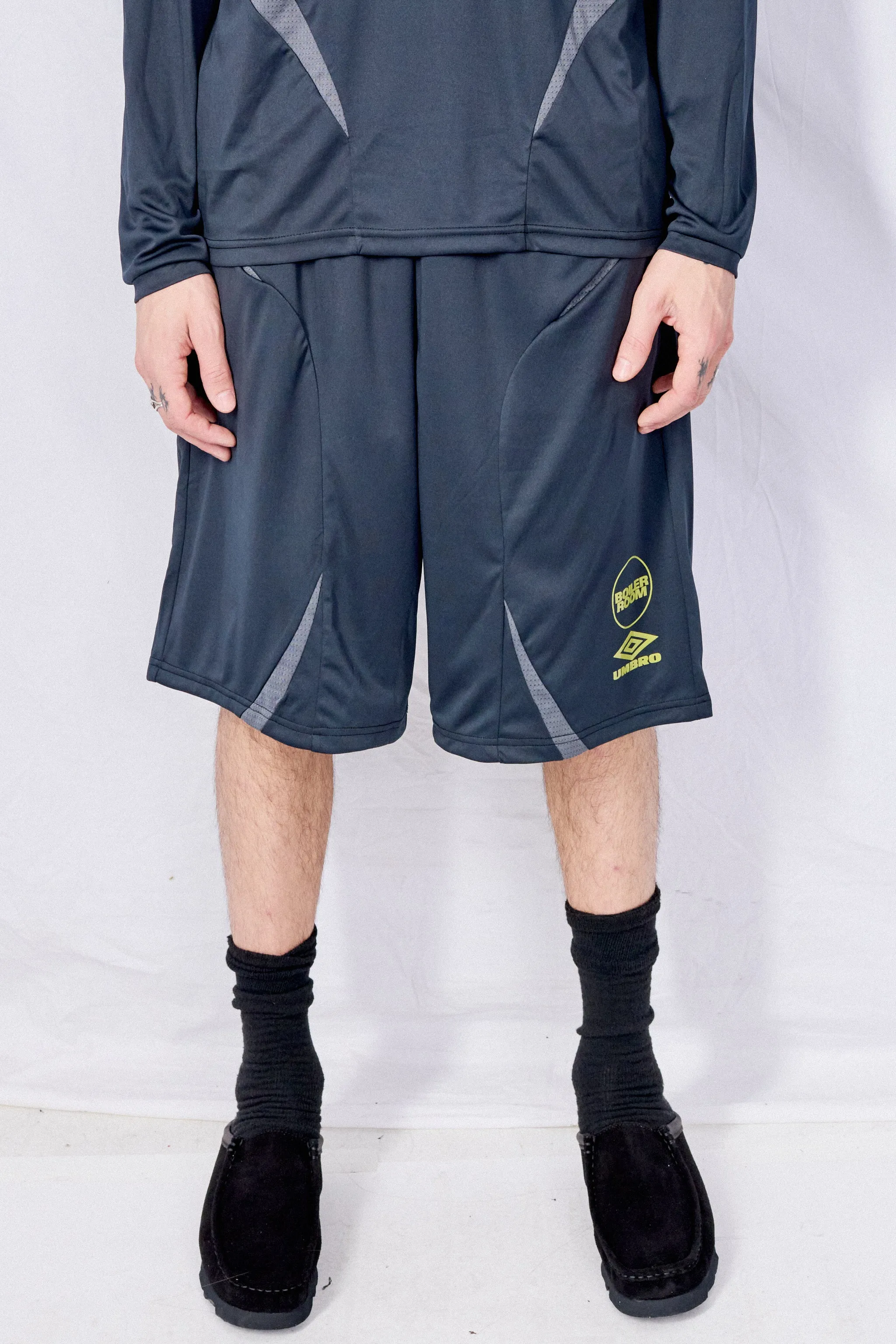 Black Boiler Room x Umbro Football Short