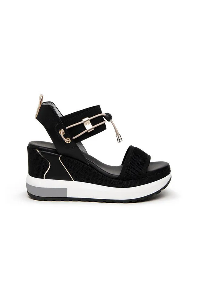 Bungee Platform Wedge Sandal