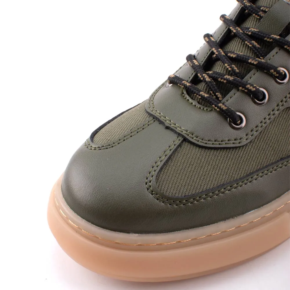 camel active Cool Denim Sneakers Men Olive FAFNIR 822409-HX1SVC-7 OLIVE