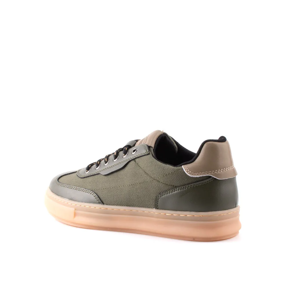 camel active Cool Denim Sneakers Men Olive FAFNIR 822409-HX1SVC-7 OLIVE