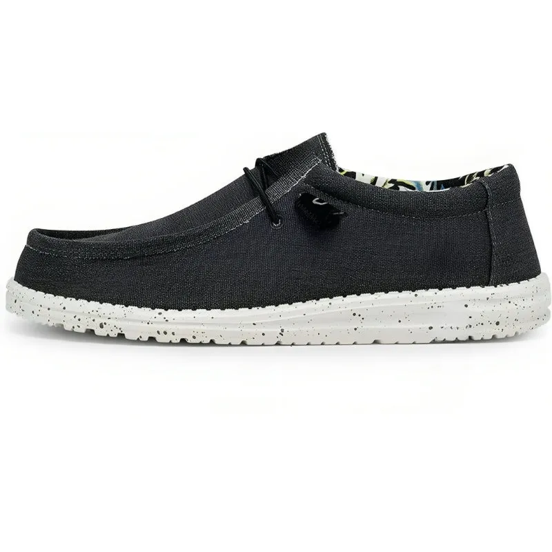 Casual Elastic Lace Canvas Shoes