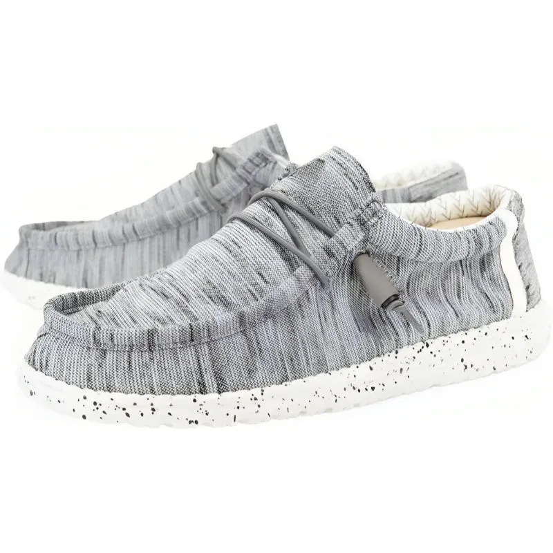 Casual Elastic Lace Canvas Shoes
