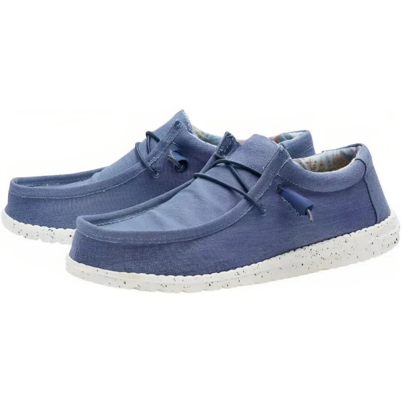 Casual Elastic Lace Canvas Shoes