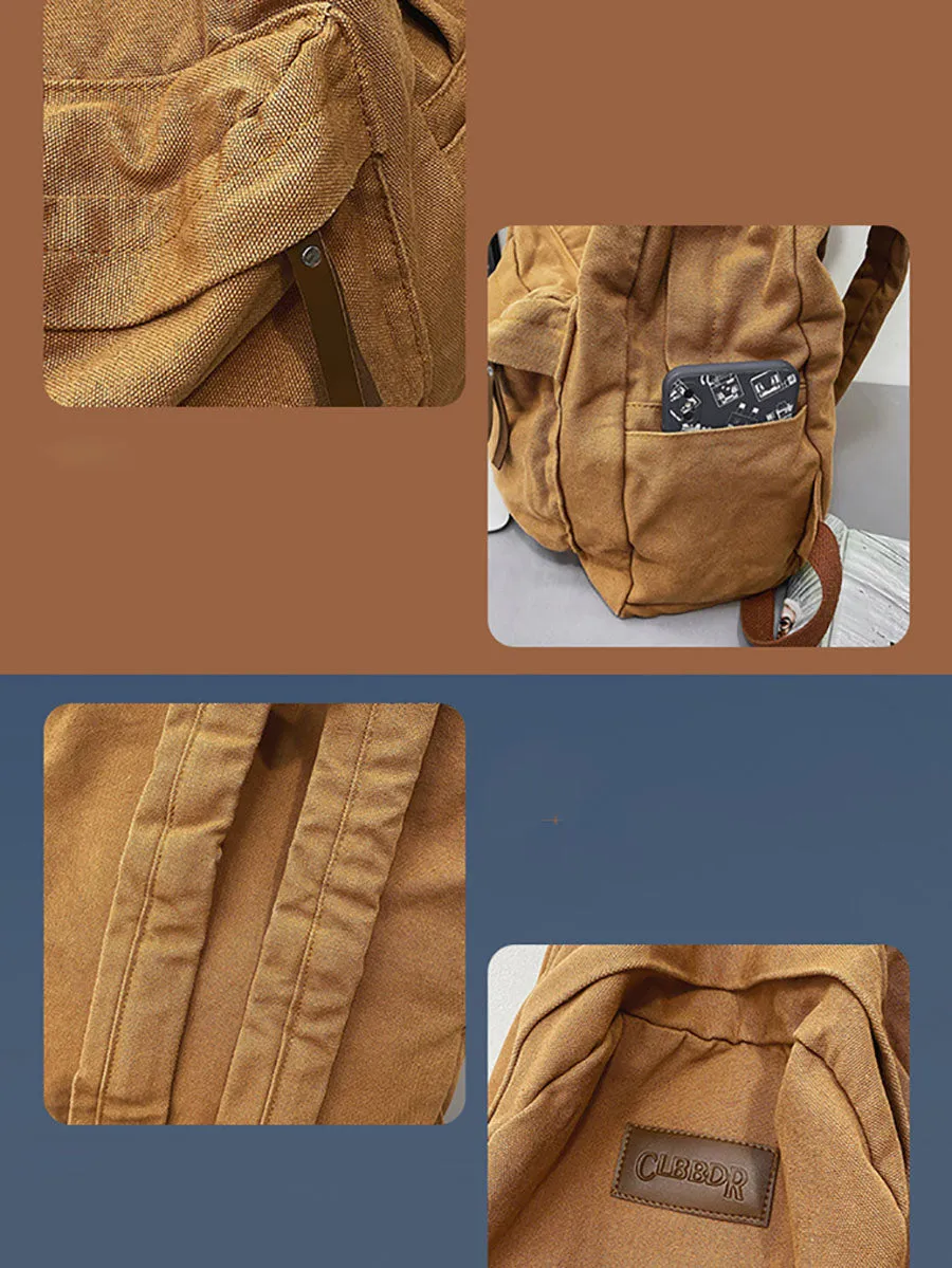 Casual Large Capacity Canvas Backpack