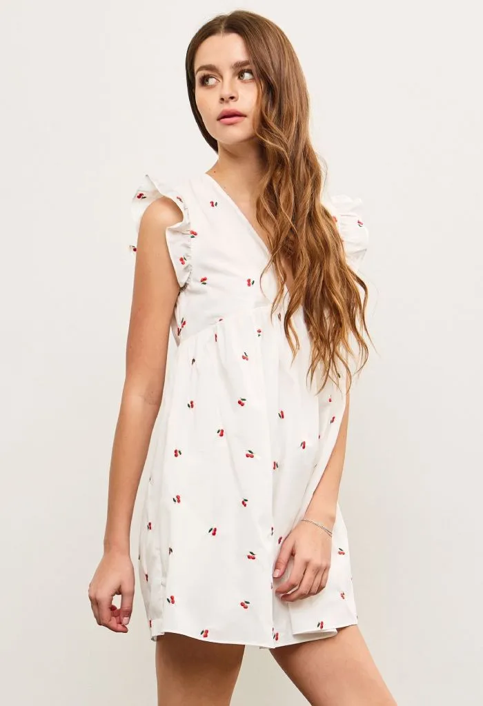 Cherry Pie Embroidered Dress