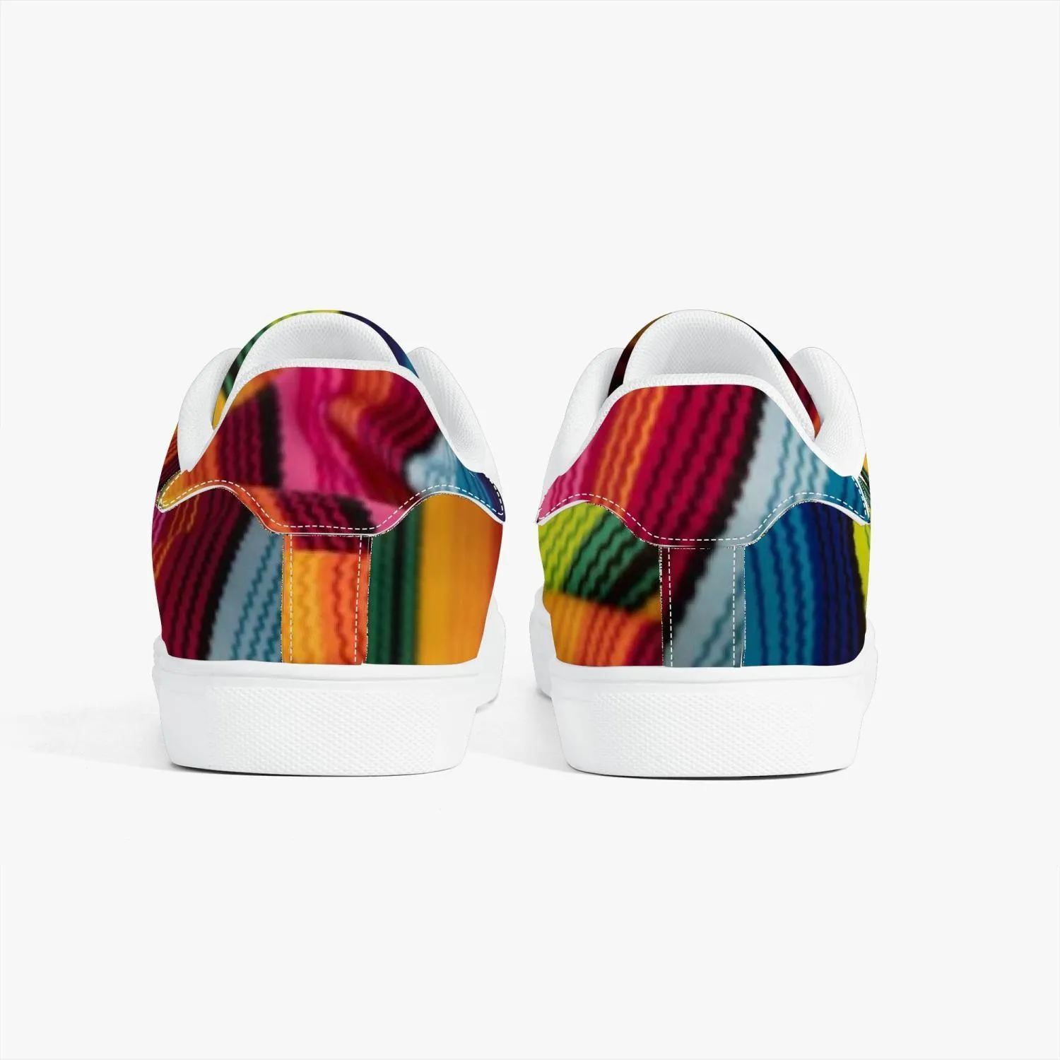 Classic Low-Top Leather Sneakers - White/Black