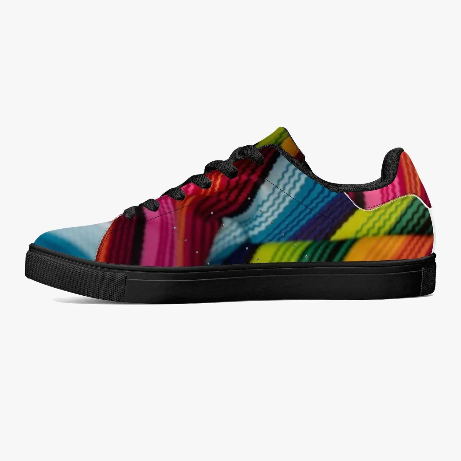 Classic Low-Top Leather Sneakers - White/Black