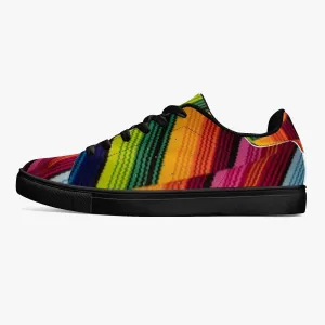Classic Low-Top Leather Sneakers - White/Black