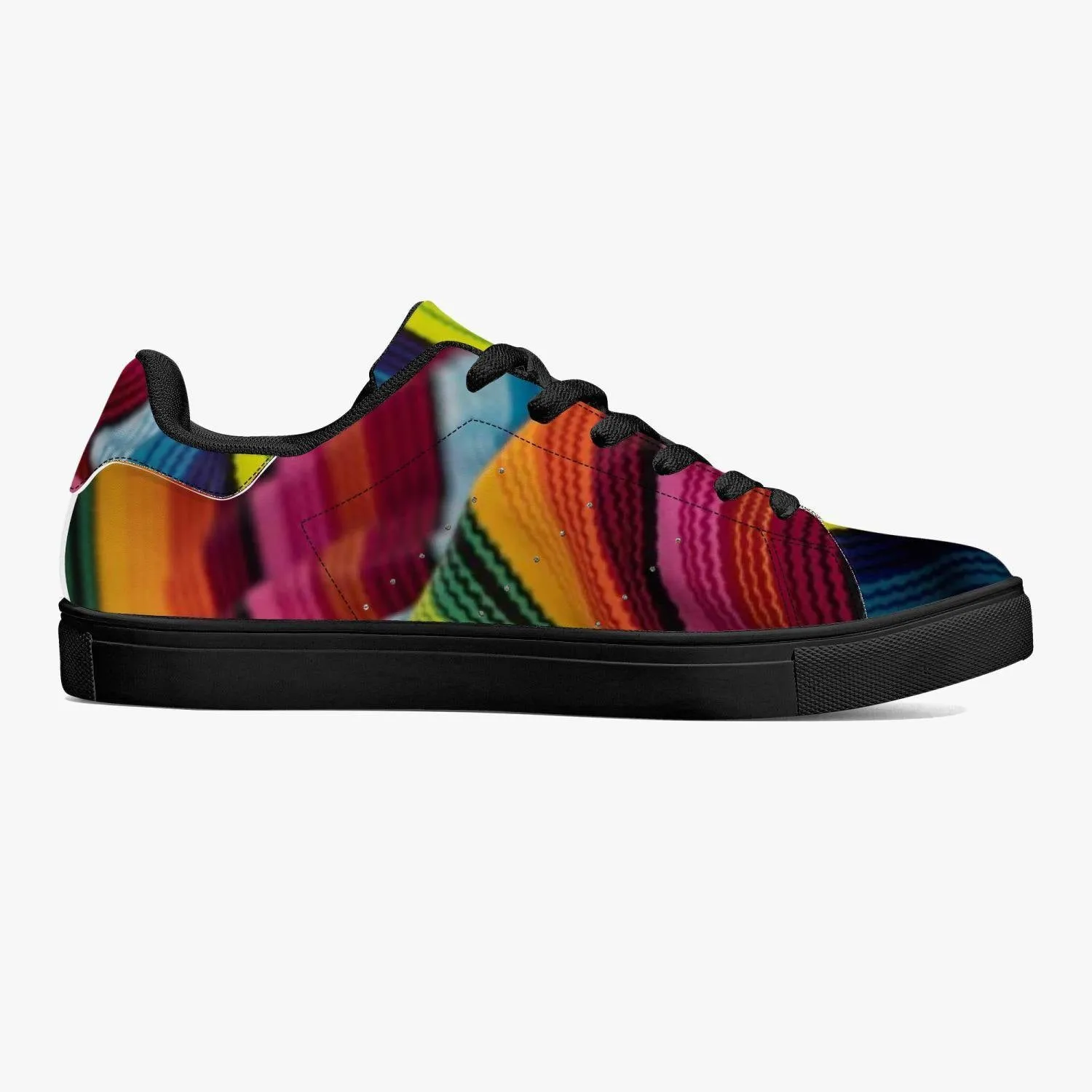 Classic Low-Top Leather Sneakers - White/Black