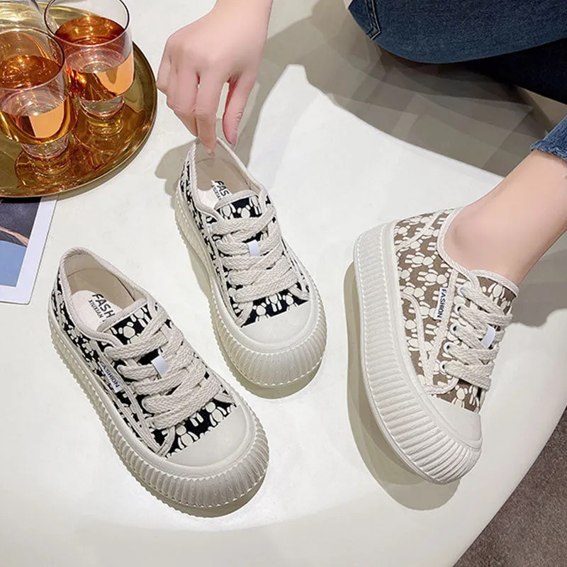 Classic Style Platform Casual Canvas Shoes