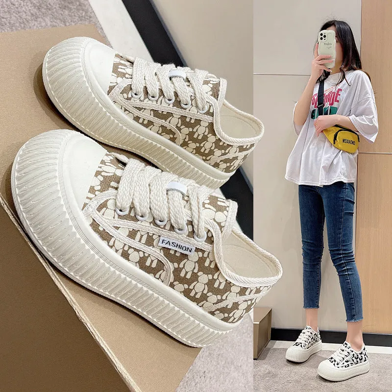 Classic Style Platform Casual Canvas Shoes