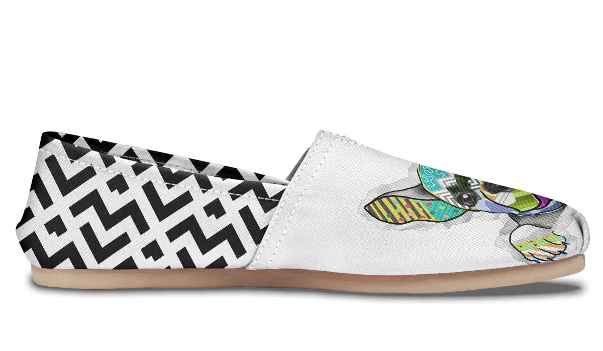 Collage Pup Frenchie Casual Shoes