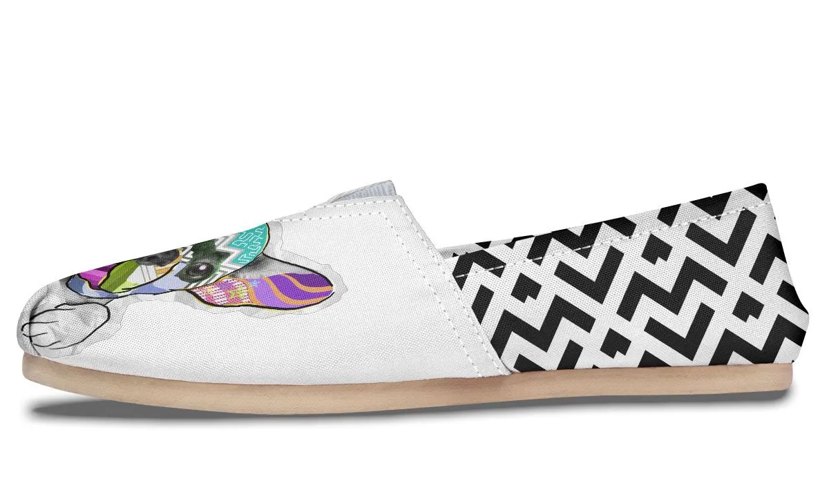Collage Pup Frenchie Casual Shoes