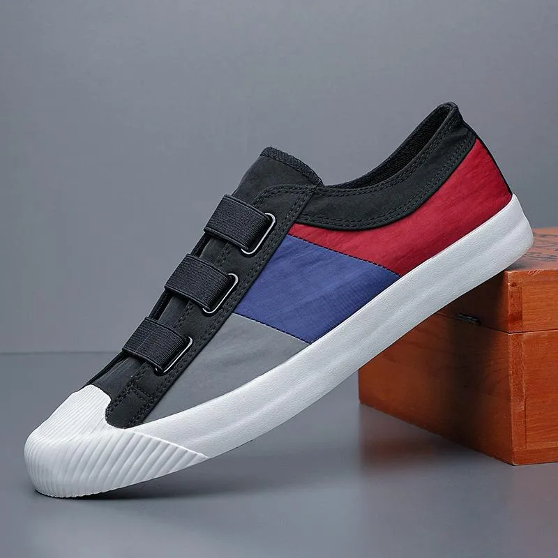 Color Block Panel Canvas Casual Flats