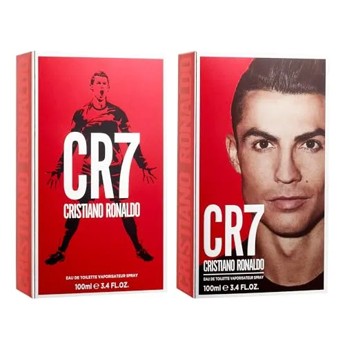 CRISTIANO RONALDO - Eau De Toilette Cologne- Woody, Musky Scent with Lavender, Cardamom, Tobacco, and Cedar - Original Men’s Fragrance Collection - 3.4 oz