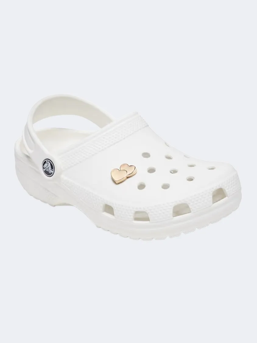 Crocs Double Heart Unisex Lifestyle Pins Gold