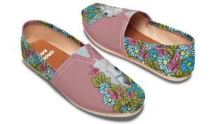 Custom Illustrated White Labrador Retriever Tori Hebert Casual Shoes