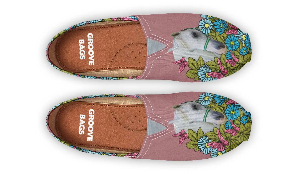 Custom Illustrated White Labrador Retriever Tori Hebert Casual Shoes