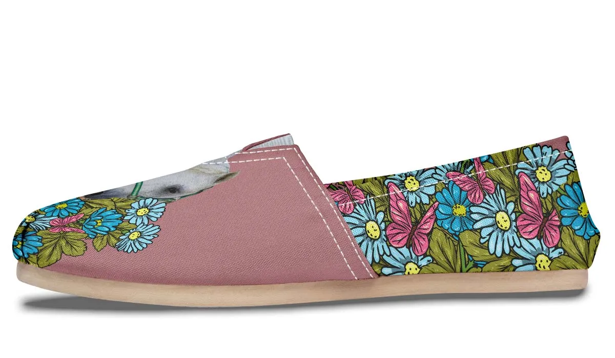 Custom Illustrated White Labrador Retriever Tori Hebert Casual Shoes