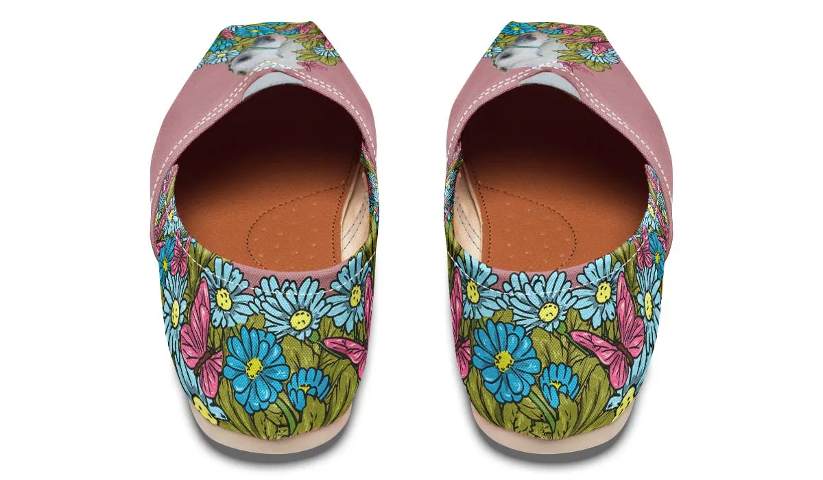 Custom Illustrated White Labrador Retriever Tori Hebert Casual Shoes