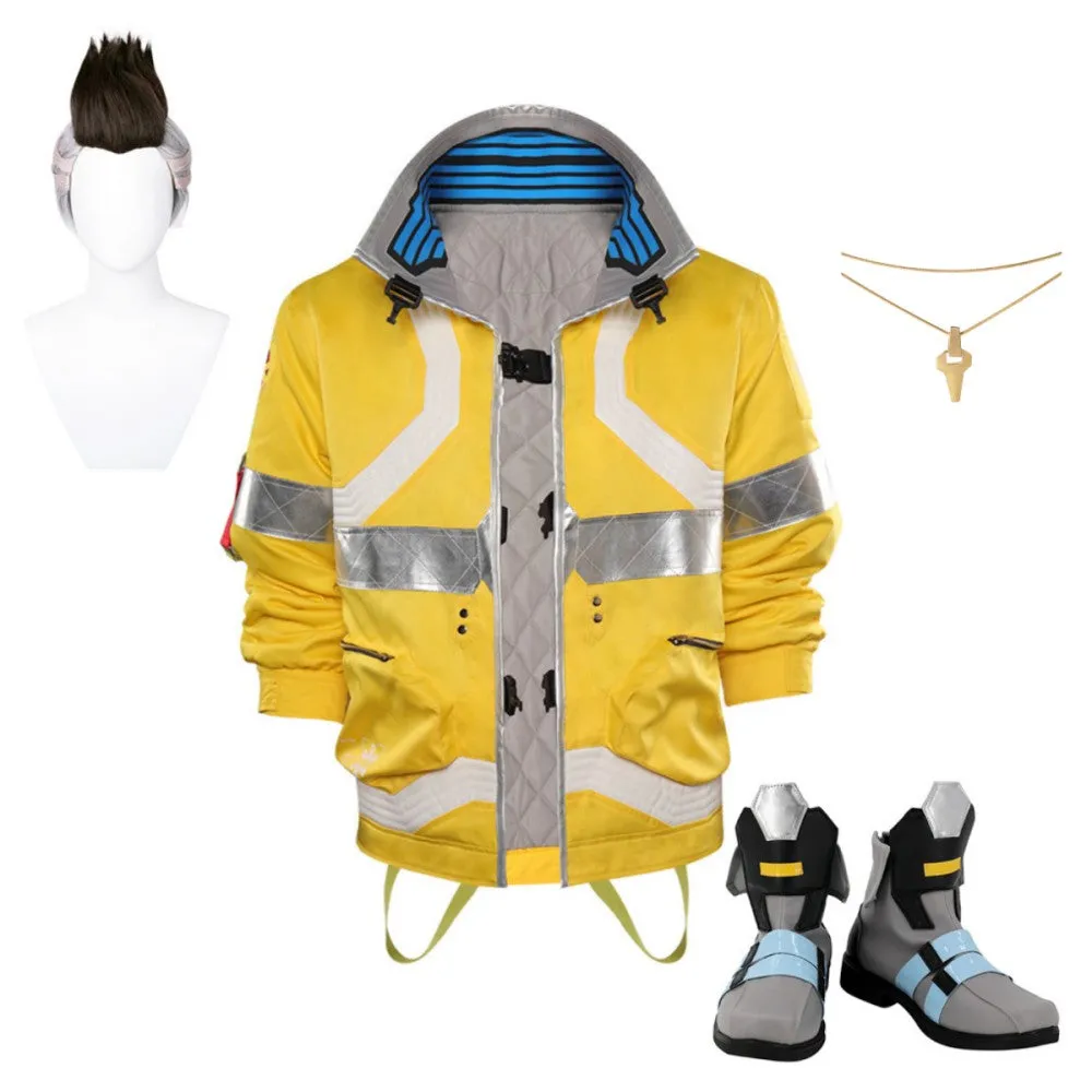 Cyberpunk-David Martinez Coat Cosplay Costume Halloween Carnival Suit